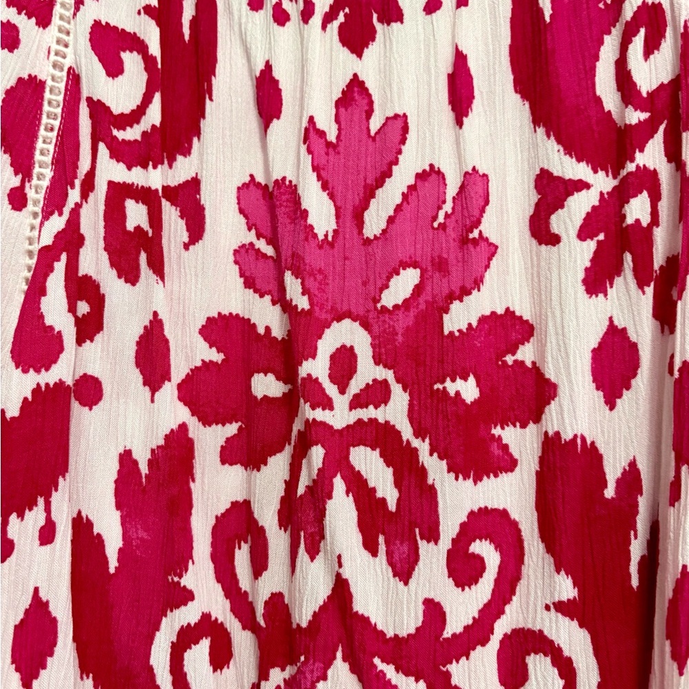 Women's Pink Patterned Top - Picture 3 of 4